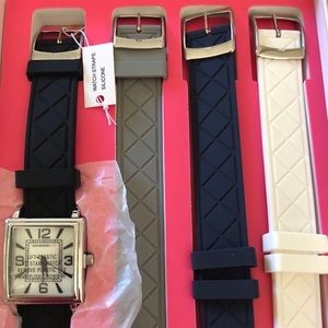 Issac Mizrahi Live watch w/interchangeable straps